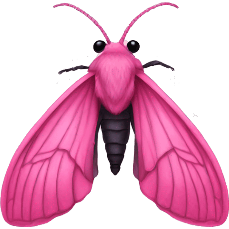 Pink death moth emoji