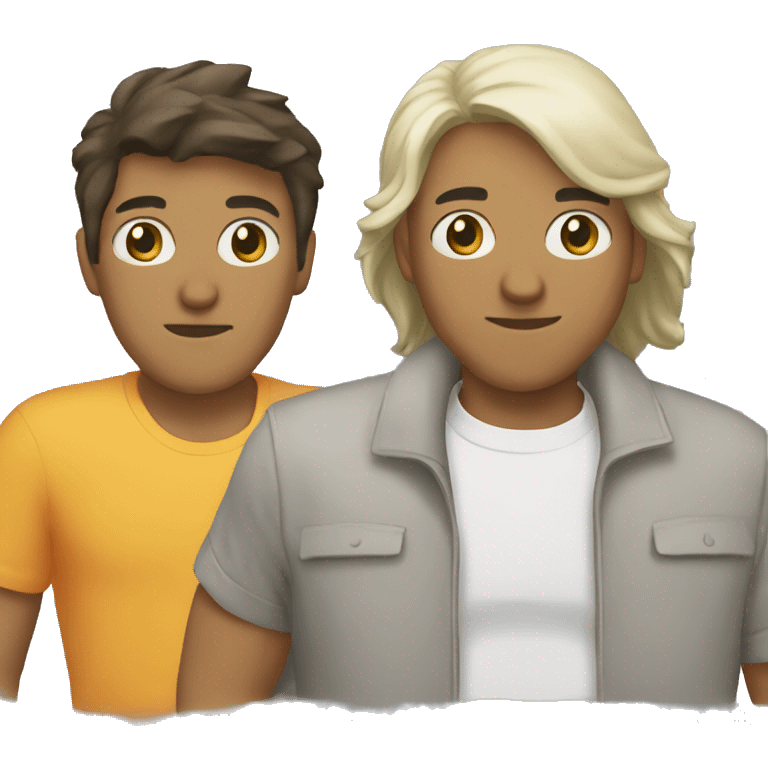 Dos personas besándose emoji