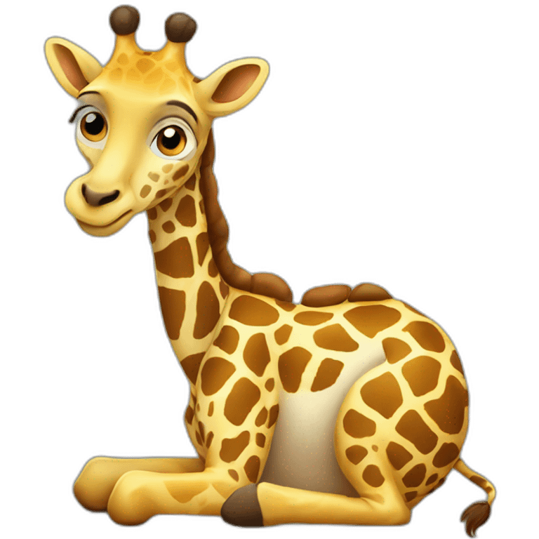 Lazy jiraffe emoji