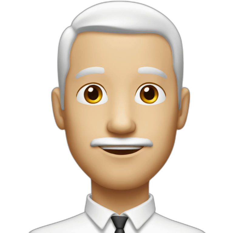 men 25 years white very short hairs big nose emoji