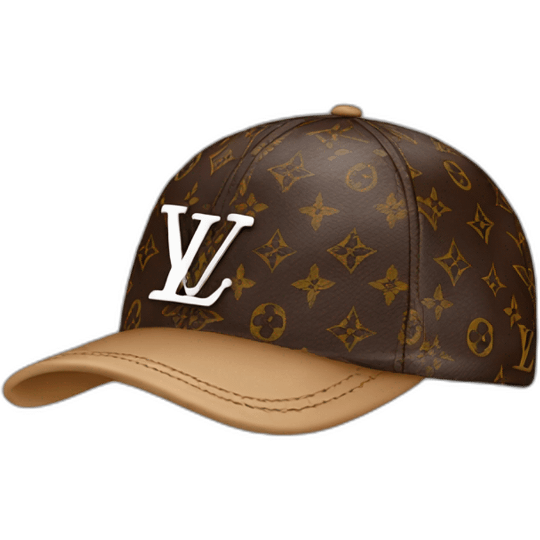 Only Louis Vuitton cap no face emoji