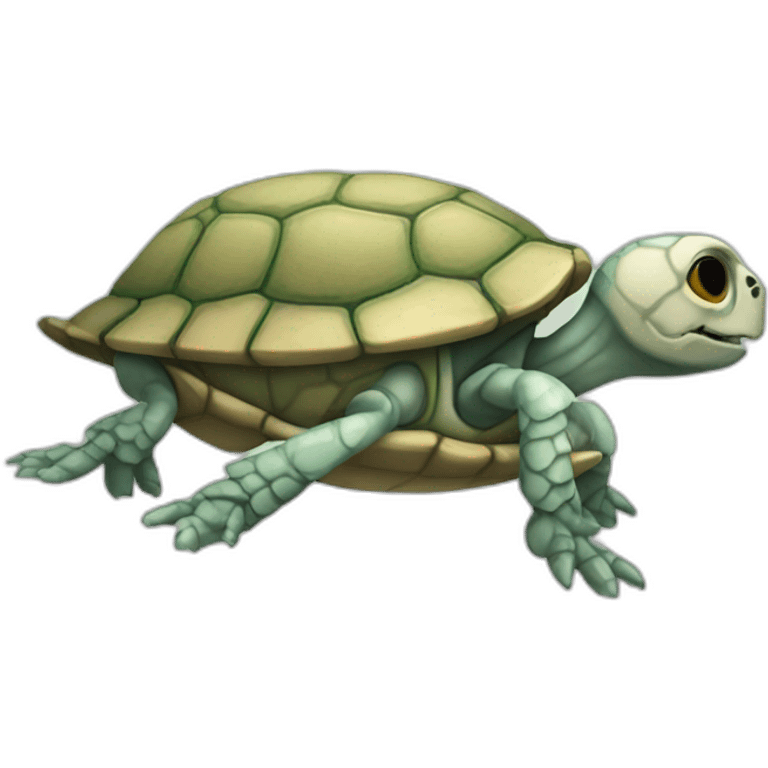 Skeleton of a turtle emoji