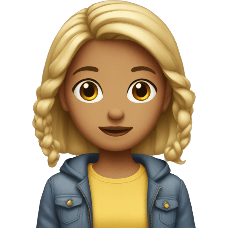 a brat girl emoji