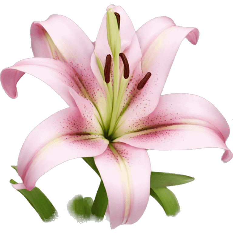 pink lily emoji