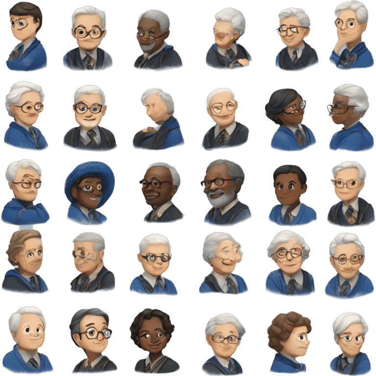 a teacher, old men, loves music, ravenclaw emoji