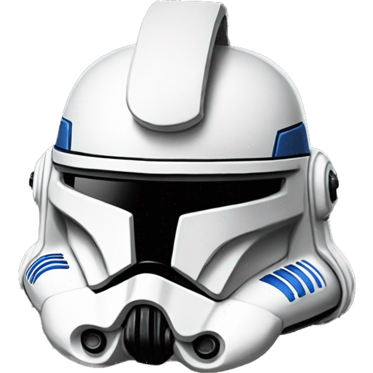 Star Wars clone trooper helmet phase 2 with pancakes on it emoji