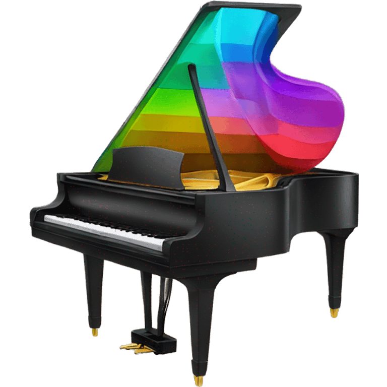 piano plays colors emoji