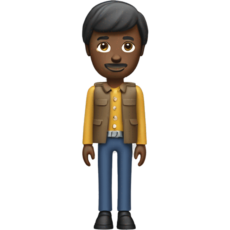 A stereotypical designer as Playmobil figure emoji