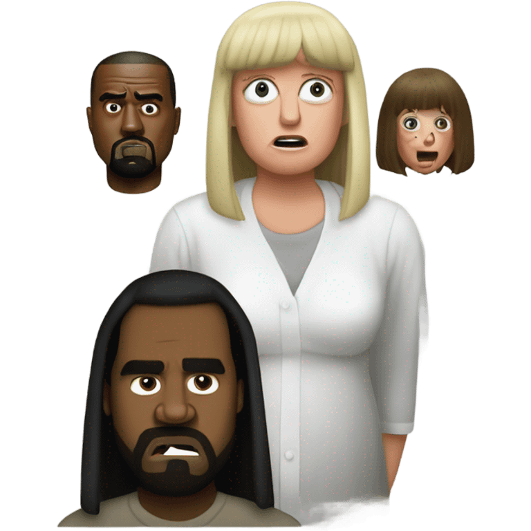 Kanye west angry at Shelly Duvall  emoji