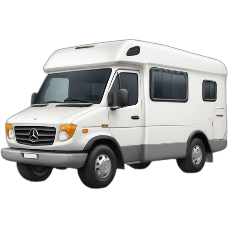 cute motor home mercedes mb 100 emoji