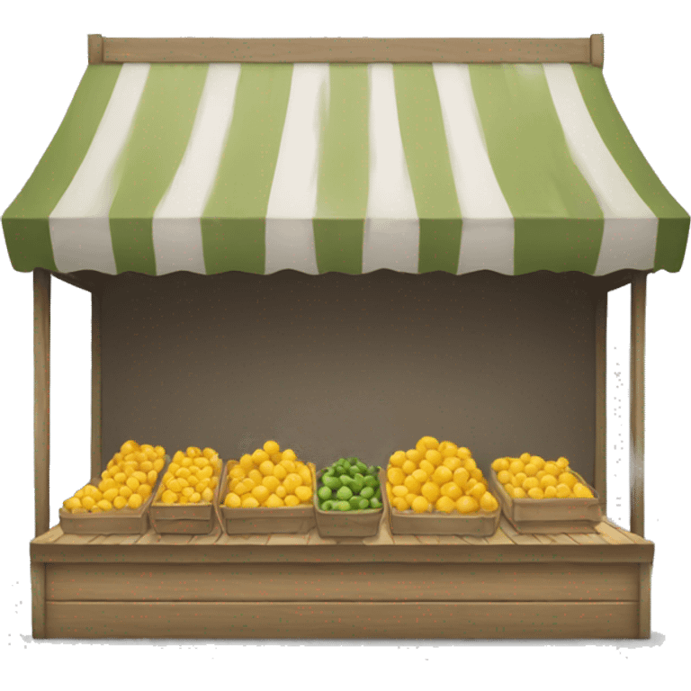 empty market stall emoji