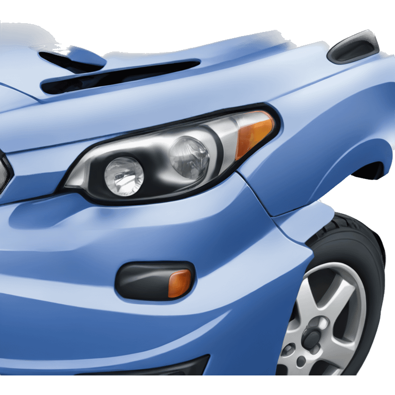 Subaru Impreza blue 2001 year emoji