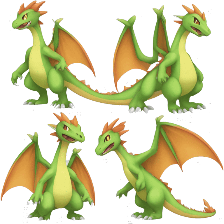 Flygon-Sceptile-Charizard-Fakemon full body emoji