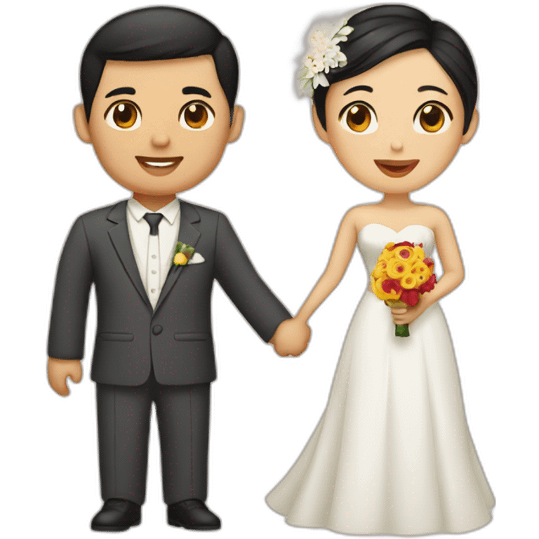 vietnamese wedding couple emoji