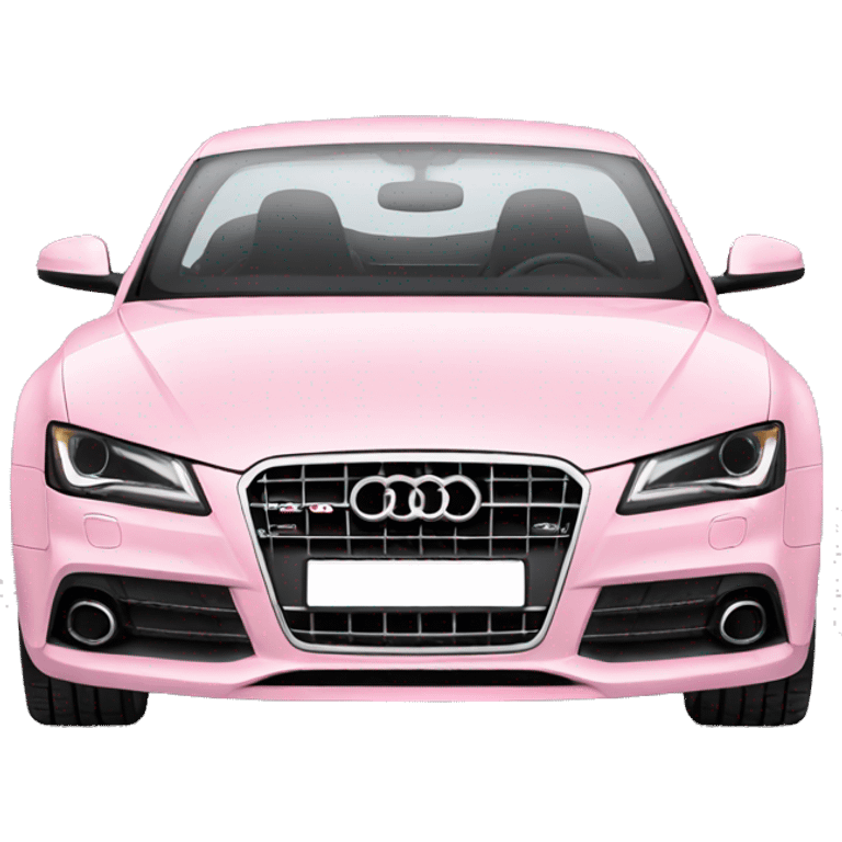 Light Pink Audi facing forward   emoji