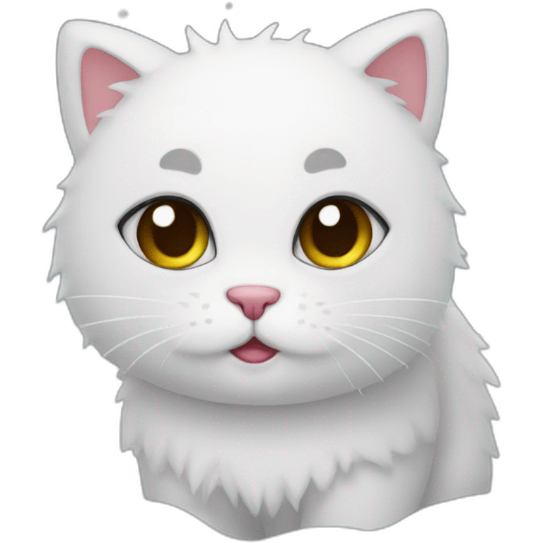 Winter snowballcat emoji