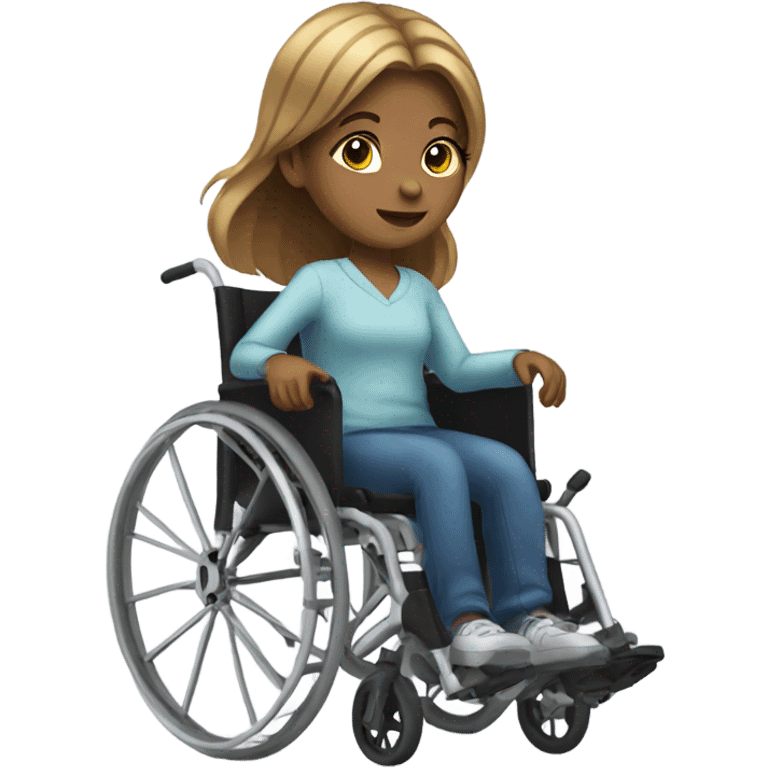 Girl in a wheelchair  emoji