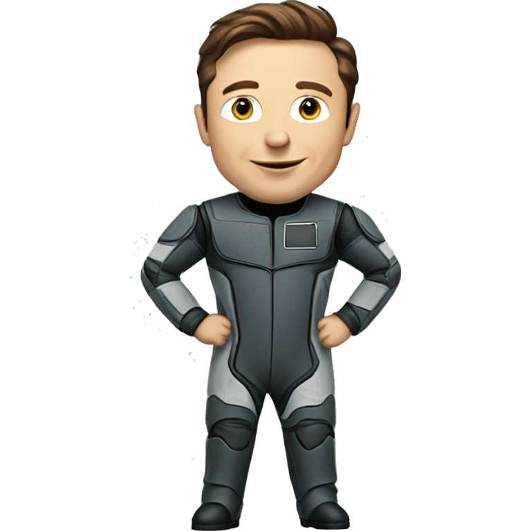 Elon Musk wearing spce suit  emoji