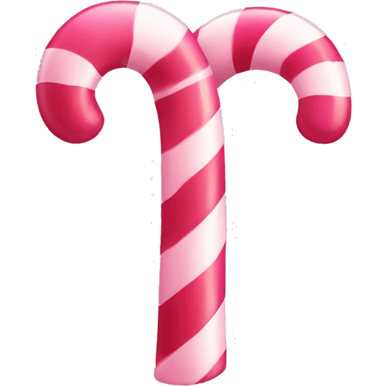 Aesthetic pink candy cane emoji