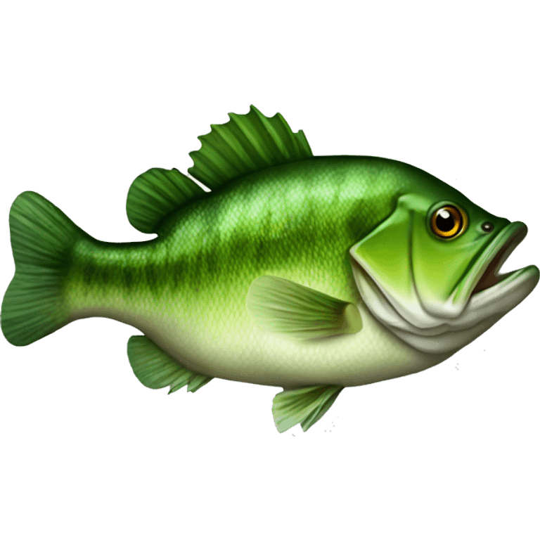 Big green bass emoji