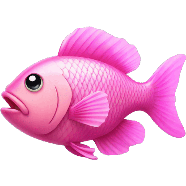 Pink fish  emoji