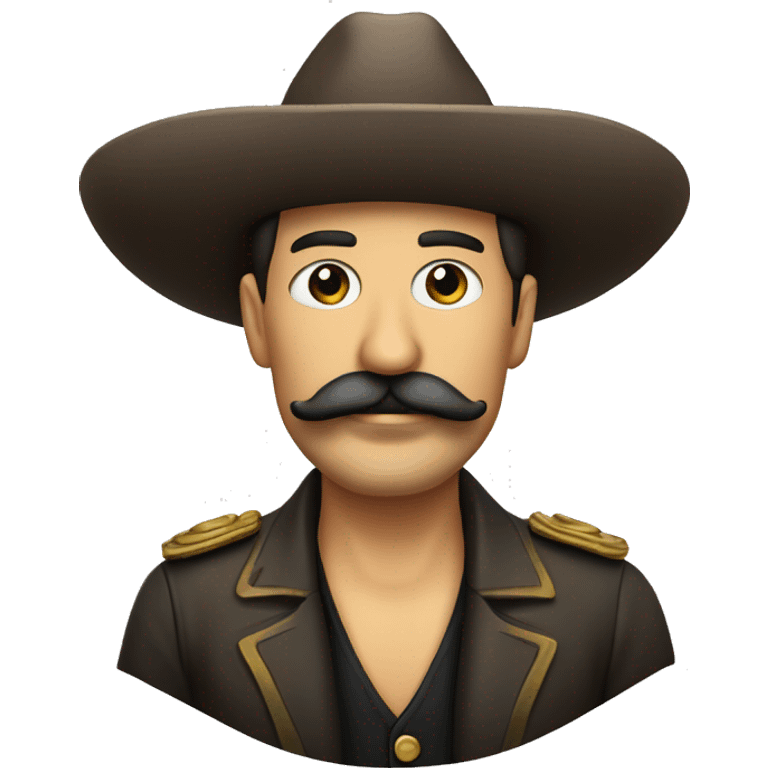 señor con bigote y sombrero emoji