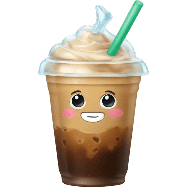 cute iced coffee emoji