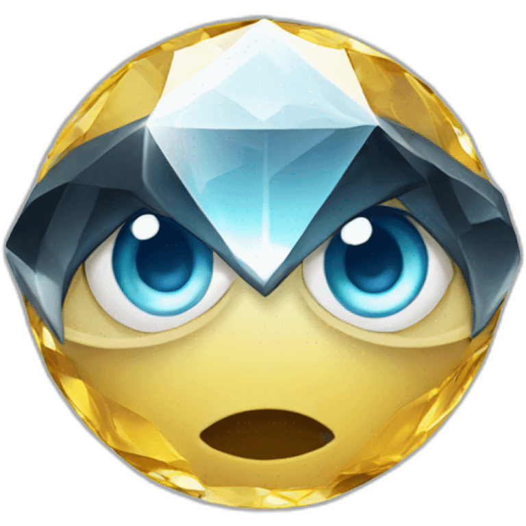 Diamond eyes emoji