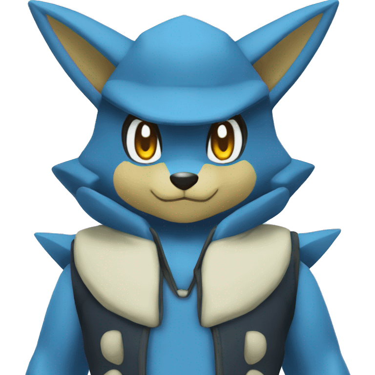 Lucario full body emoji