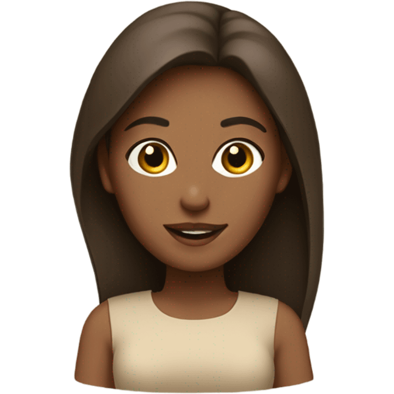 beige macbook with brunette girl emoji