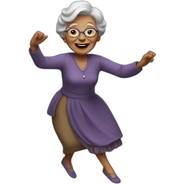 Granny dancing emoji