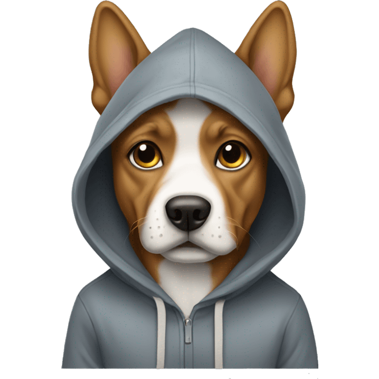 dog wearing hoodie  emoji