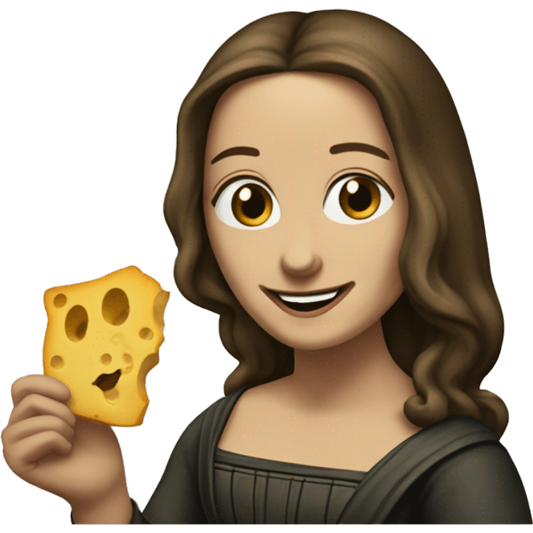 monalisa saying cheese! emoji