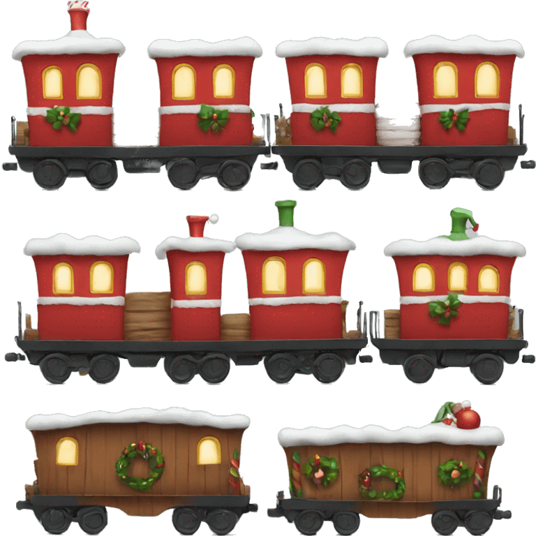 christmas train  emoji