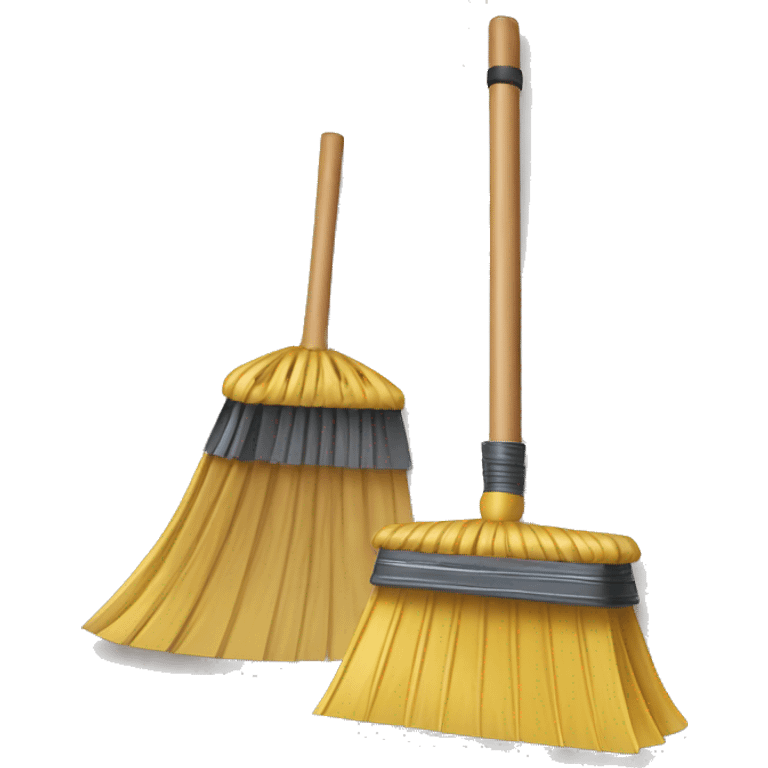 Broom and dustpan  emoji