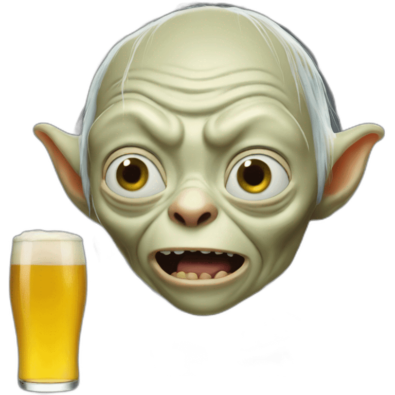 Gollum beer emoji