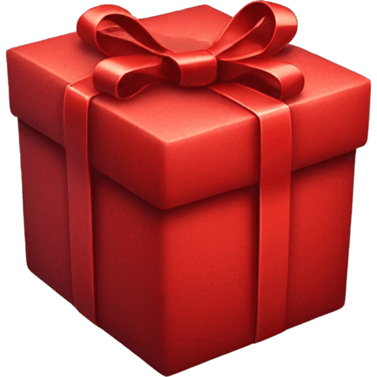 Red asthetic Christmas present emoji