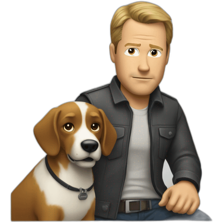 jack bauer petting a dog emoji