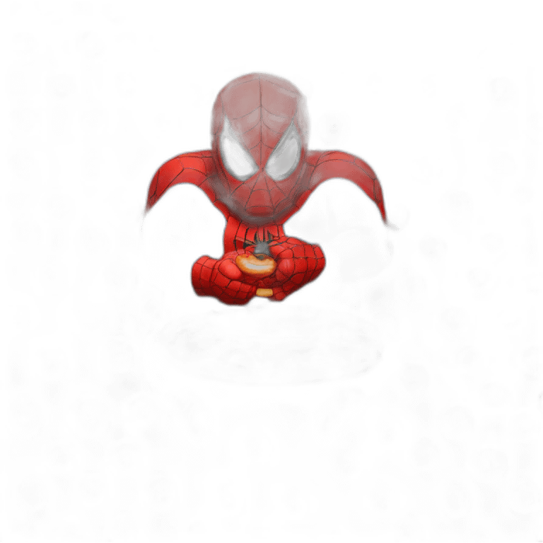 Fat fat fat spiderman eating donuts emoji