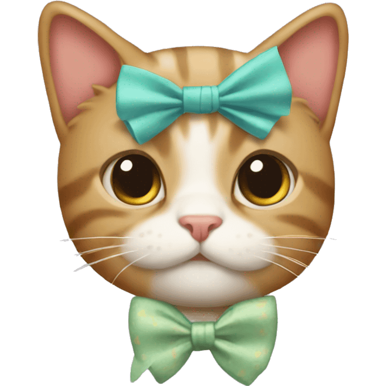 cat with a bow emoji