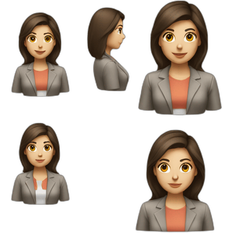 girl architect brunette emoji