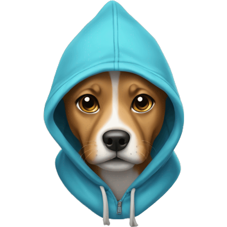 Dog with hoodie and beanie emoji