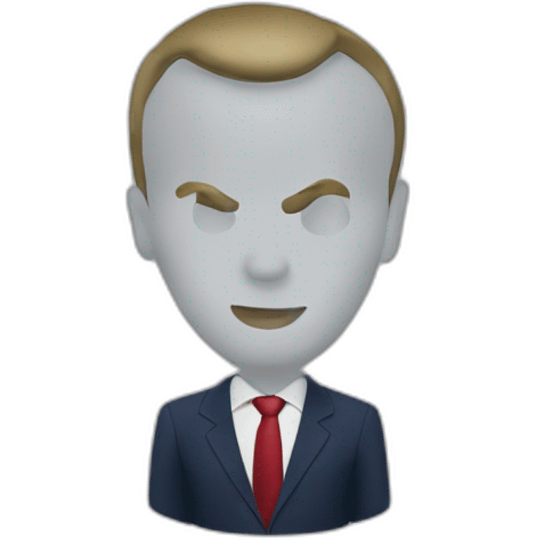 Tête d’Emmanuel Macron emoji