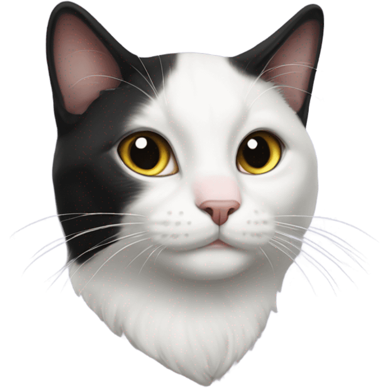 Tuxedo cat emoji