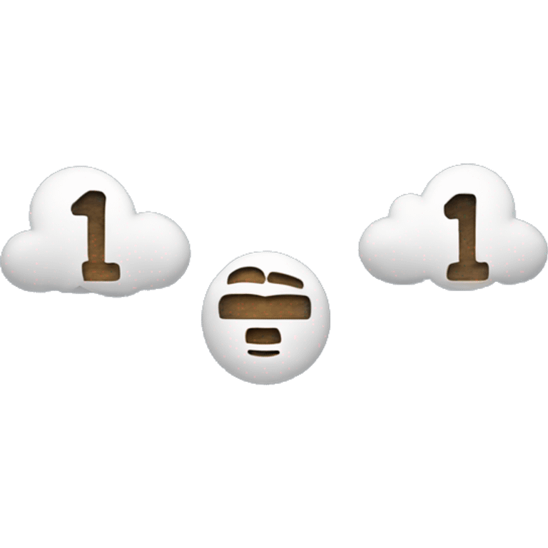 “Rob + Madi” spelled out in the clouds  emoji