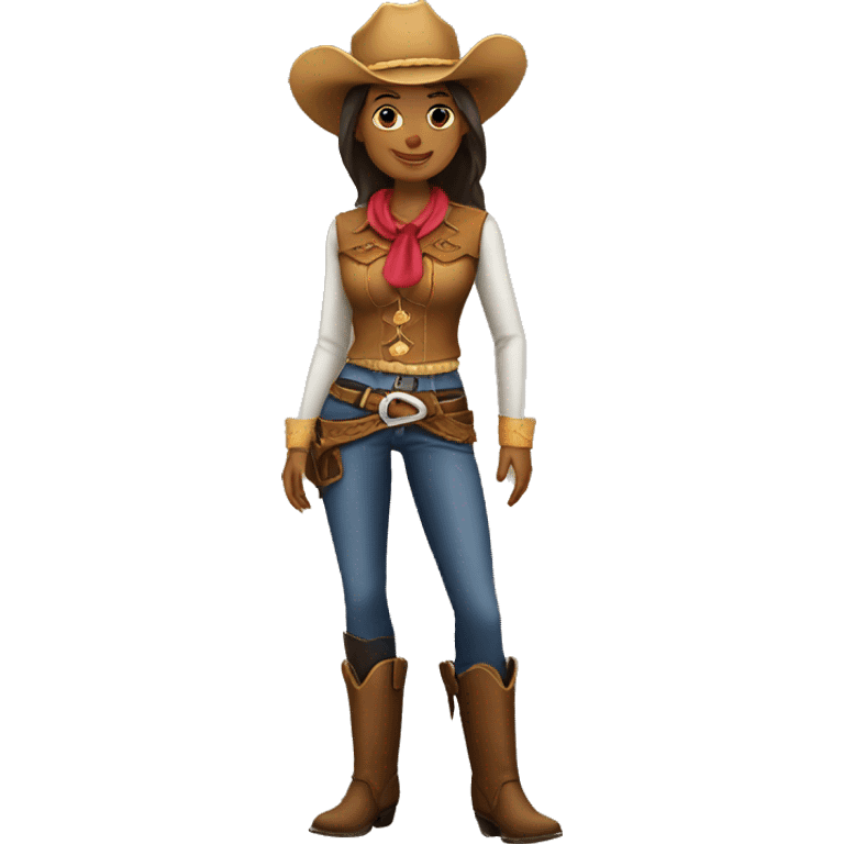 mulher cowboy  emoji