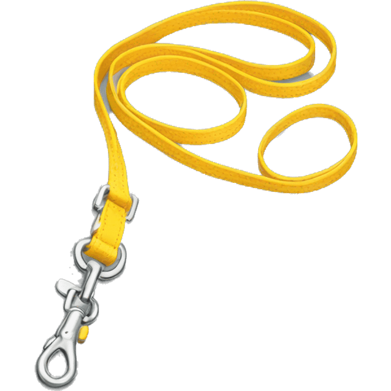 yellow comfortable dog leash emoji