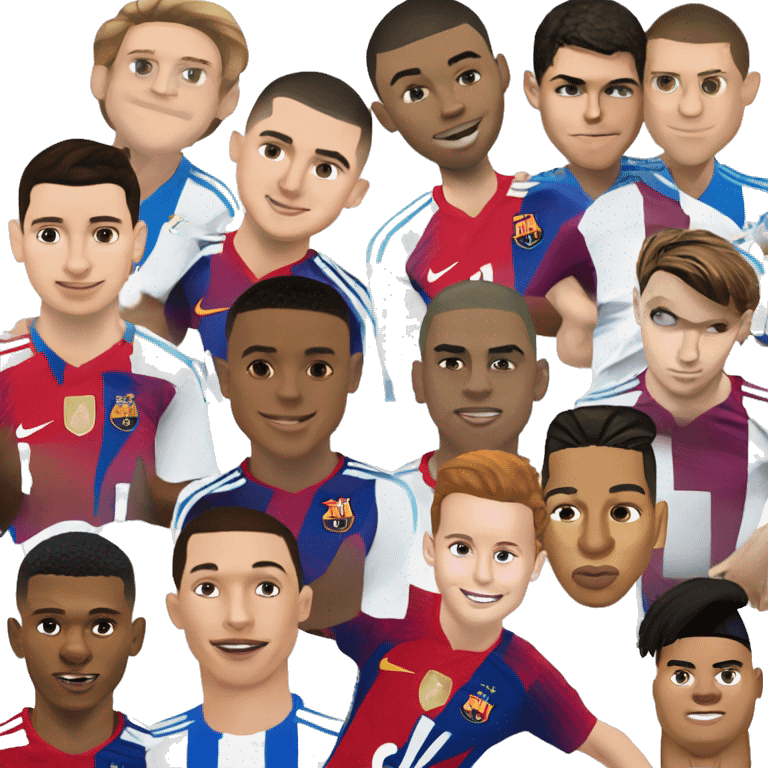 Ronaldo Messi Mbappe Ronaldo Jr emoji