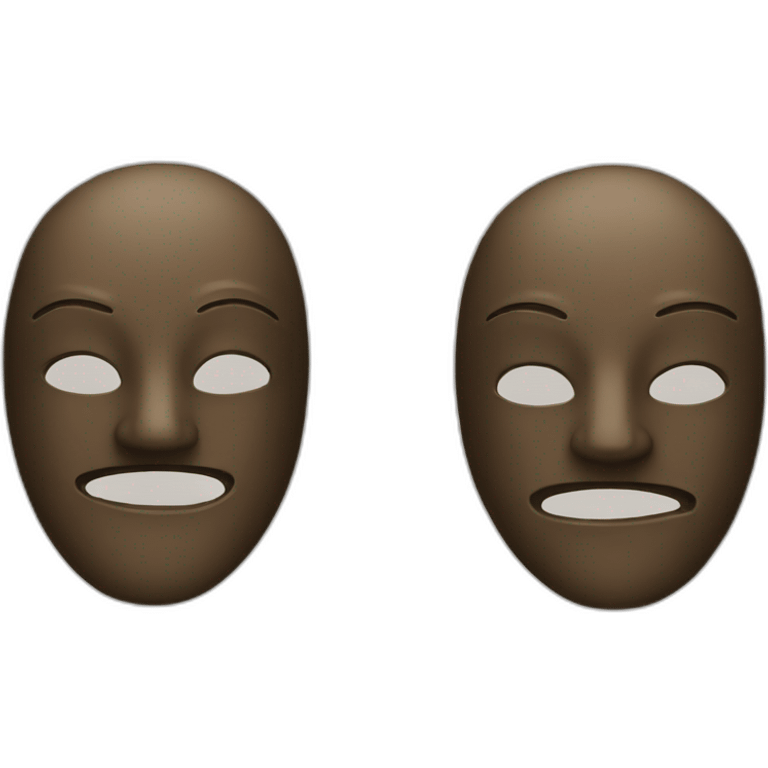 two masks emoji