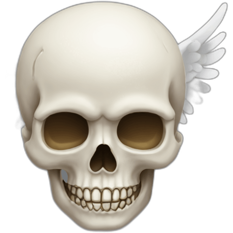 angel skull emoji